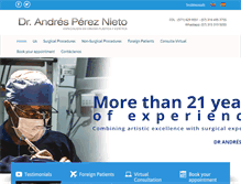 Tablet Screenshot of drandresperez.com